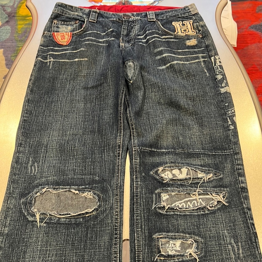 Fantastic Henleys Wide leg straight Jean 34 32